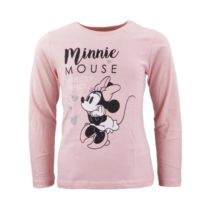 Disney Minnie Maus Kinder langarm T-Shirt - WS-Trend.de Mädchen 98-128 Baumwolle
