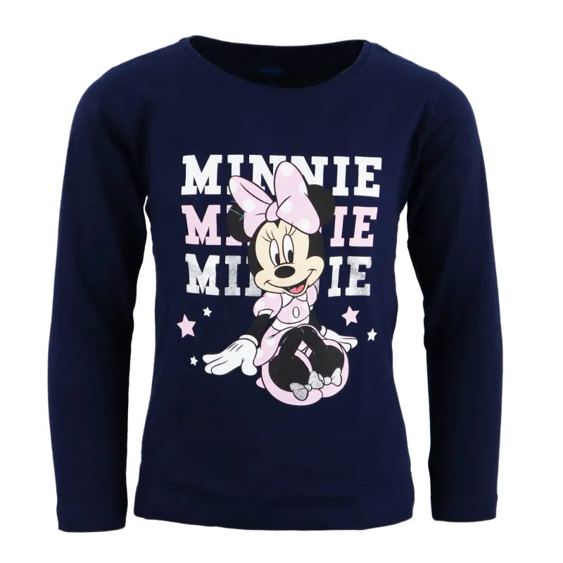 Disney Minnie Maus Kinder langarm T-Shirt - WS-Trend.de Mädchen 104 bis 134 Baumwolle