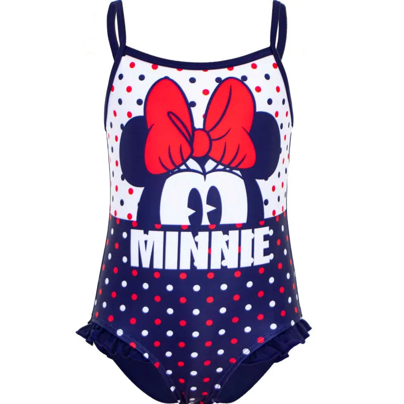 Disney Minnie Maus Kinder Mädchen Badeanzug - WS-Trend.de Bademode 98 -128 NEU Blau