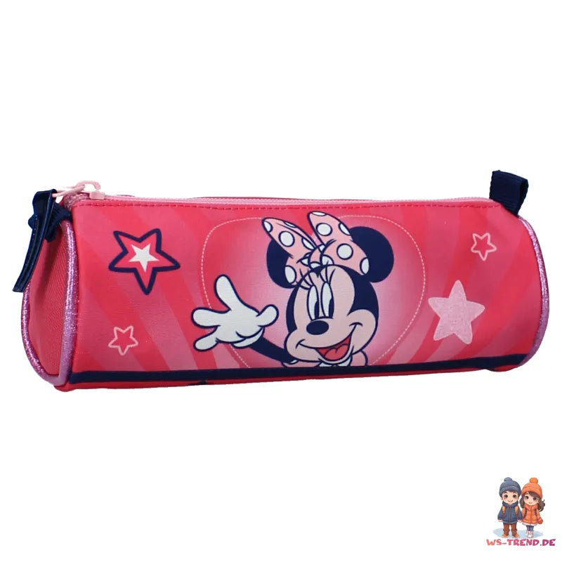 Disney Minnie Maus Kinder Rucksack mit Federmäppchen - WS-Trend.de Set und Etui Schultasche Backpack Tasche