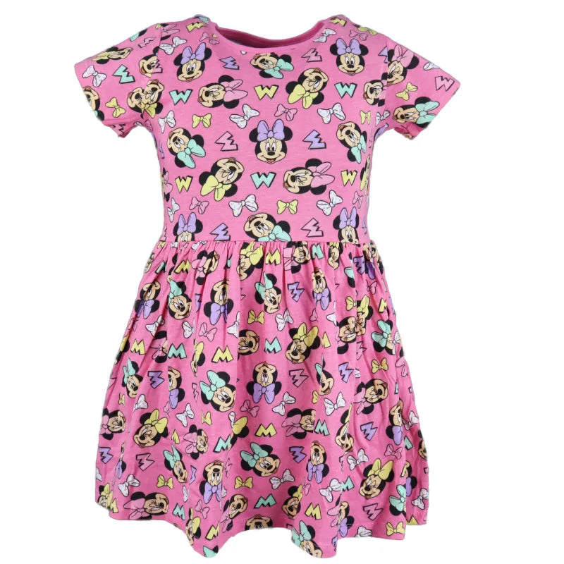 Disney Minnie Maus Mädchen Kinder Kleid - WS-Trend.de kurzarm - für 104 - 134