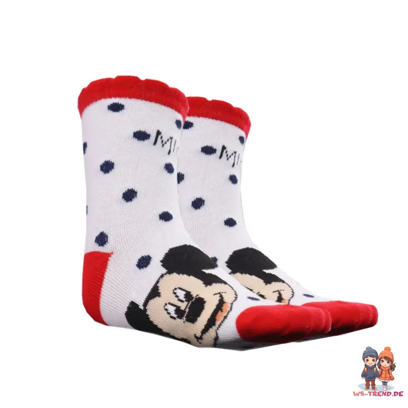 Disney Minnie Maus Mädchen Sneaker Socken 3er Pack - WS-Trend.de Kinder lange Pink im 3-er 23 bis 38
