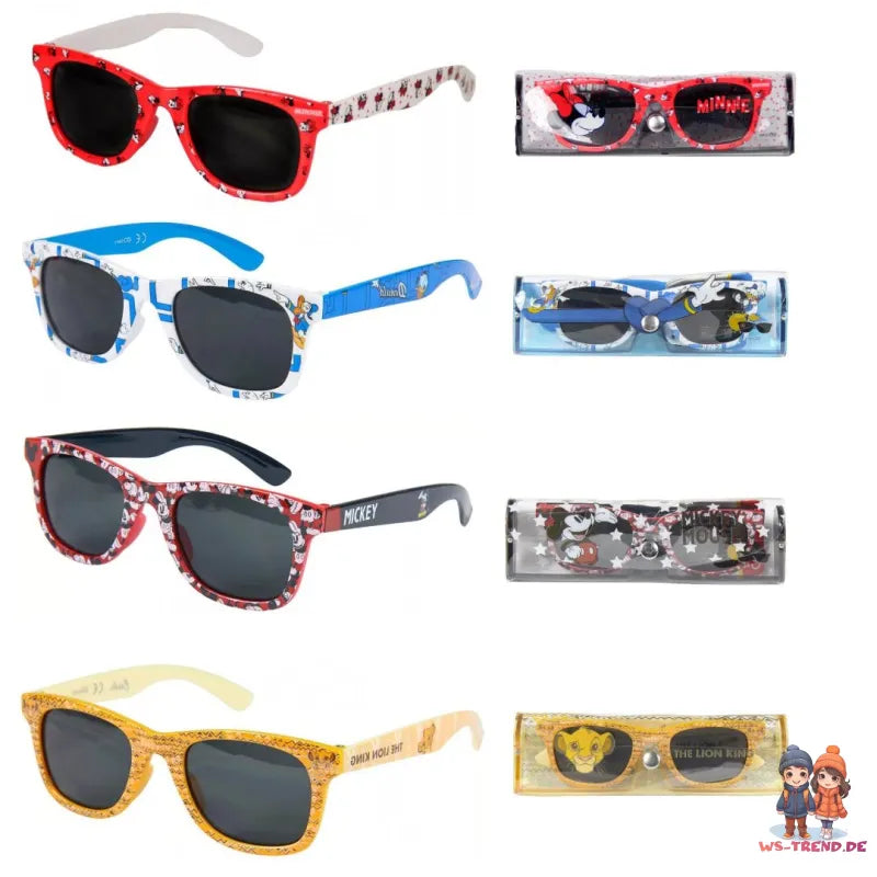Disney Minnie Mickey Donald Lion - Kinder Sonnenbrille mit UV-Schutz - WS-Trend.de