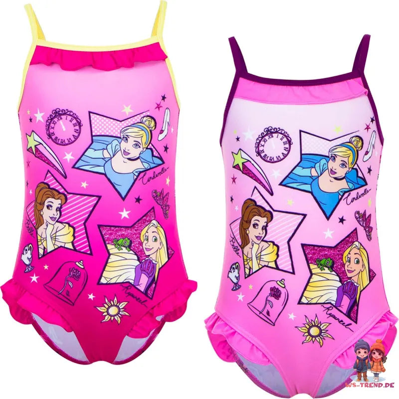 Disney Princess Belle Cinderella Rapunzel Kinder Badeanzug - WS-Trend.de Mädchen Bademode