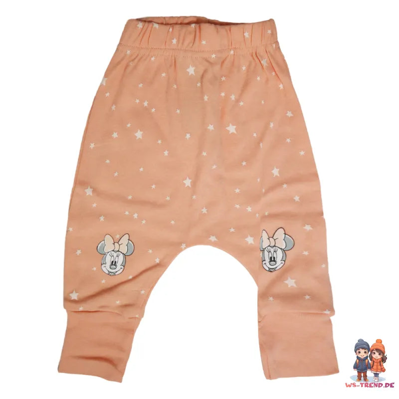 Disney Minnie Maus Baby 4 tlg Set Body Hose Lätzchen Mütze - WS-Trend.de Gr. 56 - 74 Baumwolle