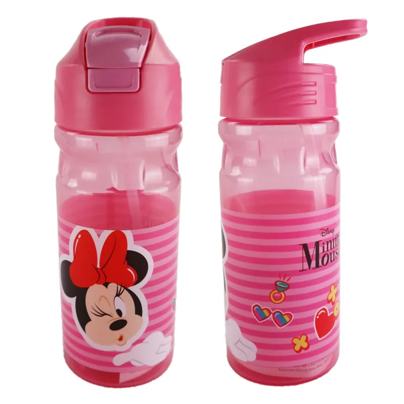 Disney Minnie Maus Trinkflasche Flasche 500 ml Griff Strohhalm WS Trend.de Wasserflasche
