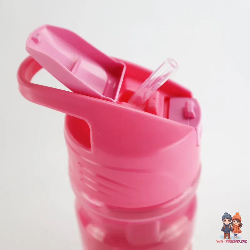 Disney Minnie Maus Trinkflasche Flasche 500 ml Griff Strohhalm WS Trend.de Wasserflasche