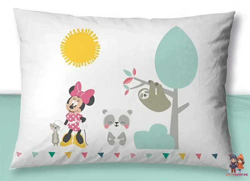 Disney Minnie Maus Baby Bettwäsche Set 100x135 40x60 cm - WS-Trend.de 100x135/140 100% Baumwolle
