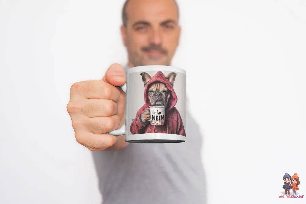 Hund Bulldogge witzige Keramik Kaffeetasse Teetasse Tasse Geschenke - WS-Trend.de