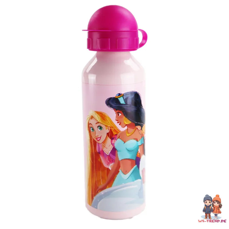 Disney Prinzessinnen Alu Wasserflasche Trinkflasche Flasche 520 ml - WS-Trend.de Sportflasche
