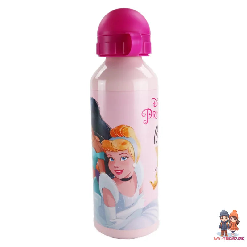 Disney Prinzessinnen Alu Wasserflasche Trinkflasche Flasche 520 ml - WS-Trend.de Sportflasche