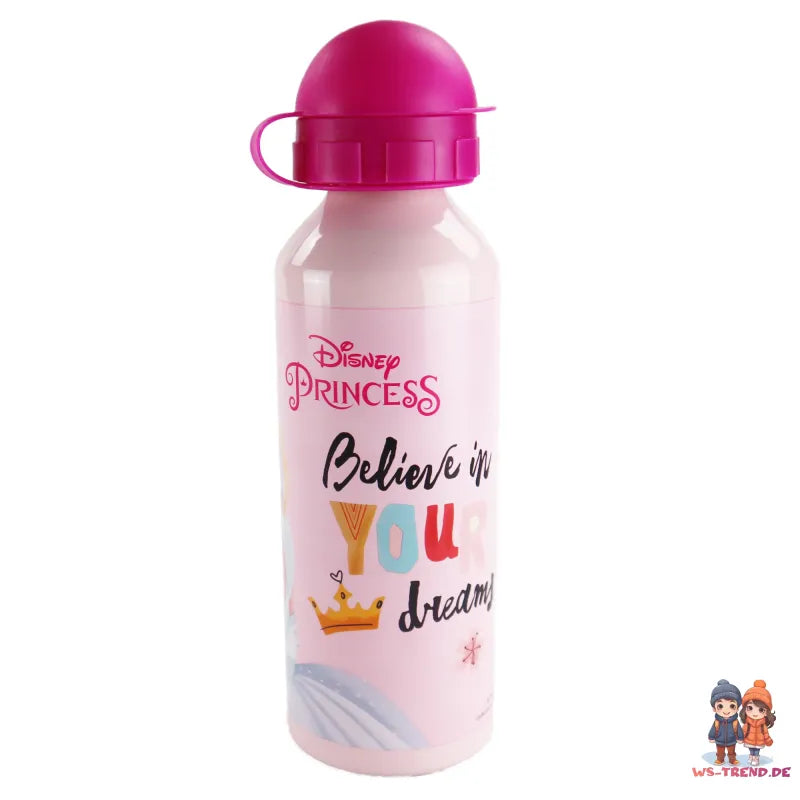 Disney Prinzessinnen Alu Wasserflasche Trinkflasche Flasche 520 ml - WS-Trend.de Sportflasche
