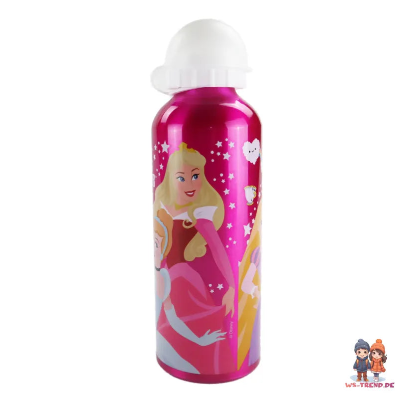 Disney Prinzessinnen Alu Wasserflasche Trinkflasche Flasche 500 ml - WS-Trend.de Sportflasche