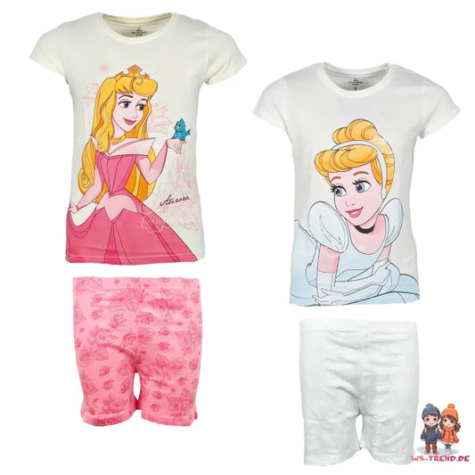 Disney Cinderella Rapunzel Kinder Schlafanzug Pyjama - WS-Trend.de Gr. 92-128 100% Baumwolle