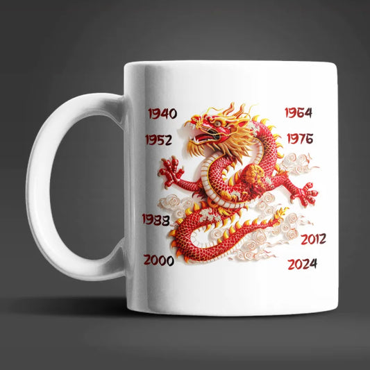Drachen Chinesisches Sternzeichen Tasse Kaffeetasse Teetasse Geschenkidee WS Trend.de