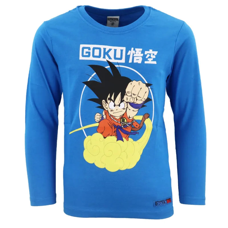 Anime Dragonball Goku Kinder Jungen langarm Shirt - WS-Trend.de Gr. 104 - 152 Baumwolle
