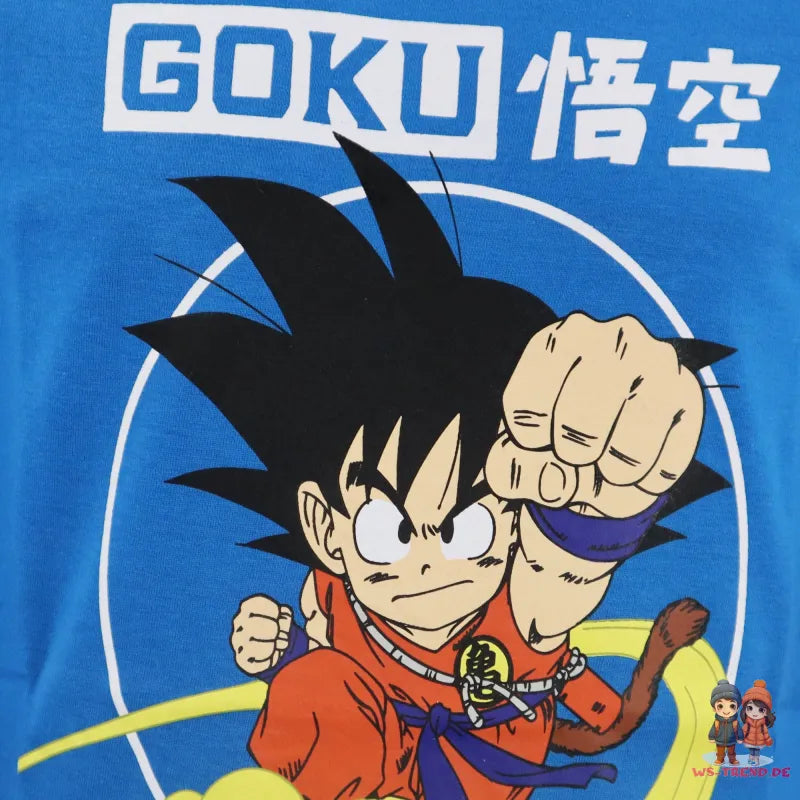 Anime Dragonball Goku Kinder Jungen langarm Shirt - WS-Trend.de Gr. 104 - 152 Baumwolle