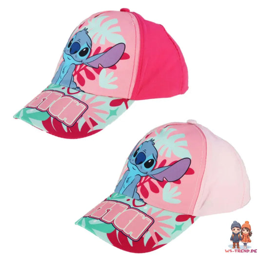 Disney Stitch Kinder Mädchen Basecap Baseball Kappe Mütze - WS-Trend.de Hut 52-54