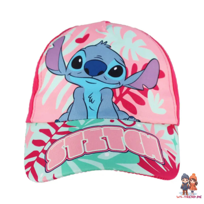 Disney Stitch Kinder Mädchen Basecap Baseball Kappe Mütze - WS-Trend.de Hut 52-54
