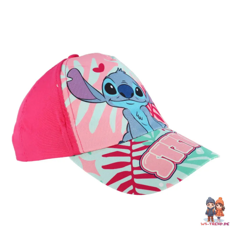Disney Stitch Kinder Mädchen Basecap Baseball Kappe Mütze - WS-Trend.de Hut 52-54