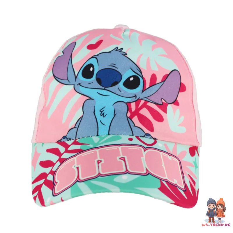 Disney Stitch Kinder Mädchen Basecap Baseball Kappe Mütze - WS-Trend.de Hut 52-54