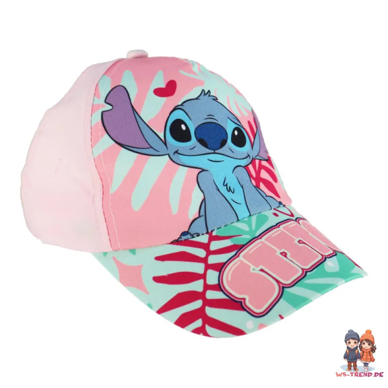 Disney Stitch Kinder Mädchen Basecap Baseball Kappe Mütze - WS-Trend.de Hut 52-54