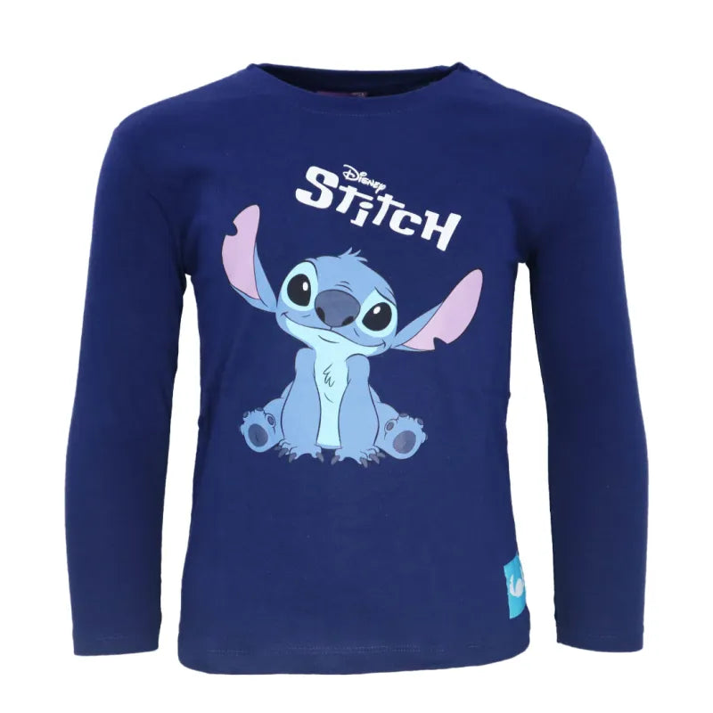 Disney Stitch Kinder Jungen Langarmshirt Shirt - WS-Trend.de 92-128 100% Baumwolle