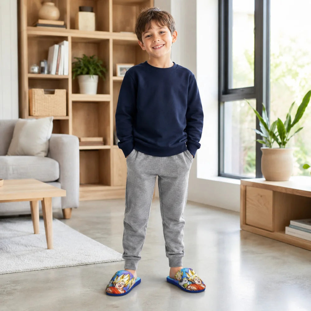 Dragon Ball Super Jungen Hausschuhe Slipper Schlüpfschuhe Pantoffeln 30-37 - WS-Trend.de
