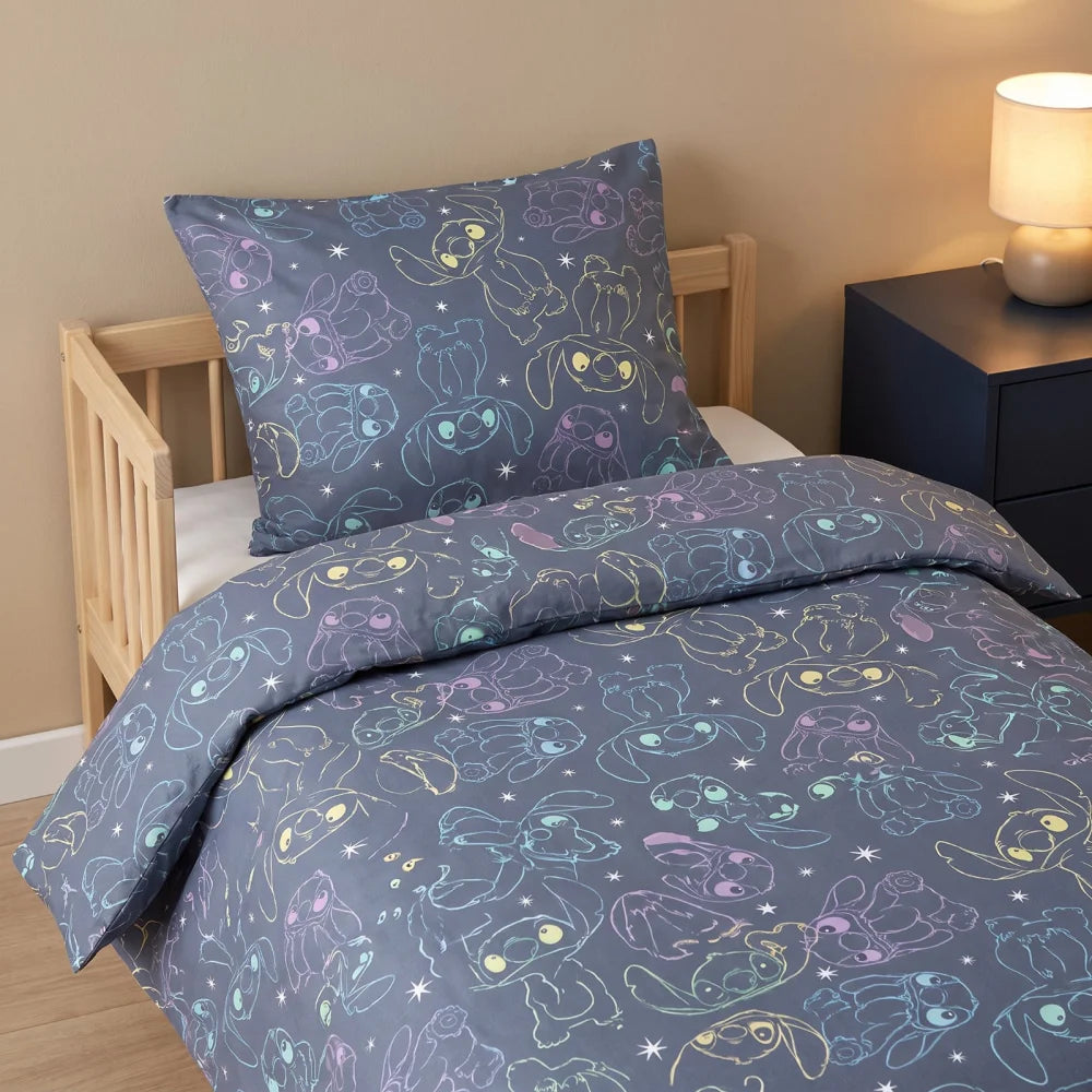 Disney Stitch Bettwäsche Baumwolle 135-140x200 + 65x65 cm - WS-Trend.de