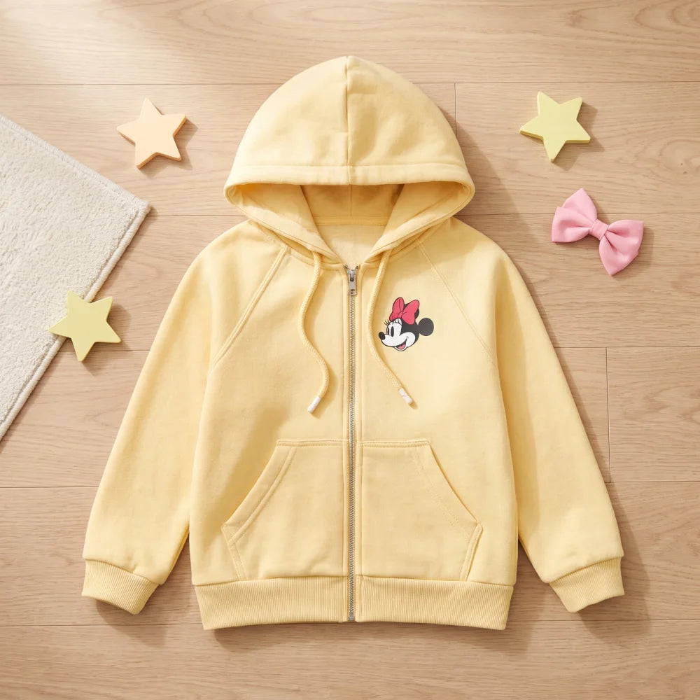 Kapuzenpullover Disney Minnie Maus Kinder Pullover Hoodie Kapuze Gr. 110-122 - WS-Trend.de