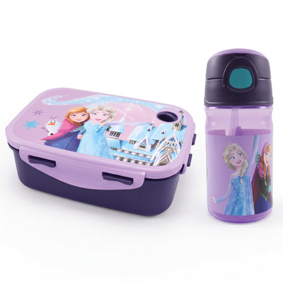 Disney Die Eiskönigin Anna Elsa 2 tlg Kinder Set Brotdose Trinkflasche 350 ml