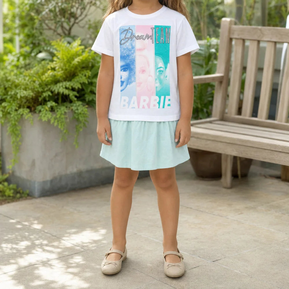 Barbie and Friends Mädchen T-Shirt kurzarm Shirt Gr. 134-164 100% Baumwolle - WS-Trend.de