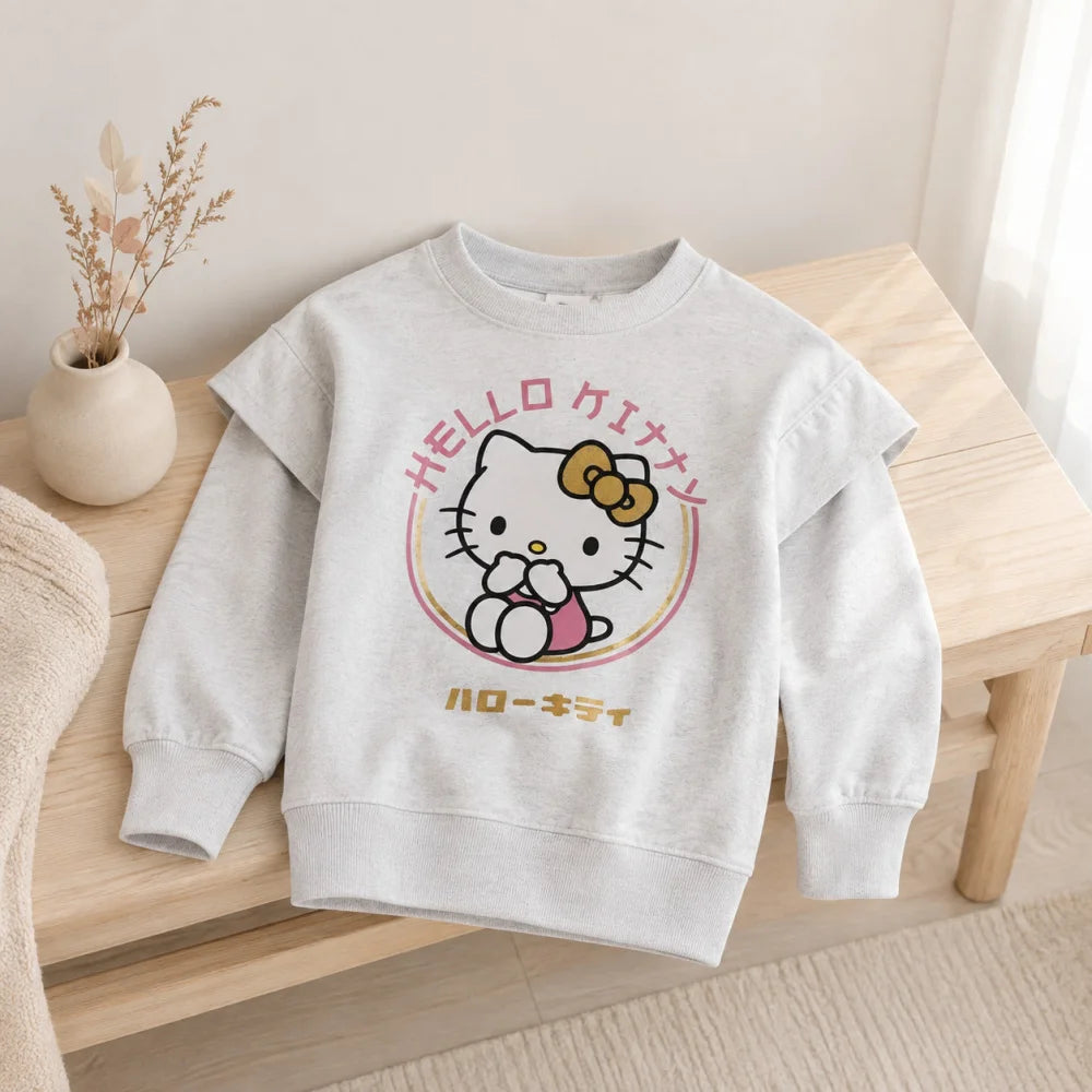Hello Kitty Mädchen Kinder Sweater Pullover - WS-Trend.de