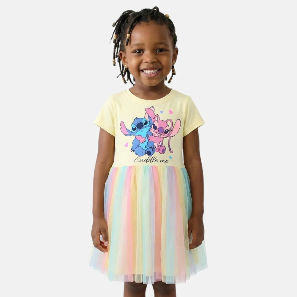 Disney Lilo und Stitch Kinder Mädchen Sommerkleid Kleid Gr 98-128 Baumwolle - WS-Trend.de