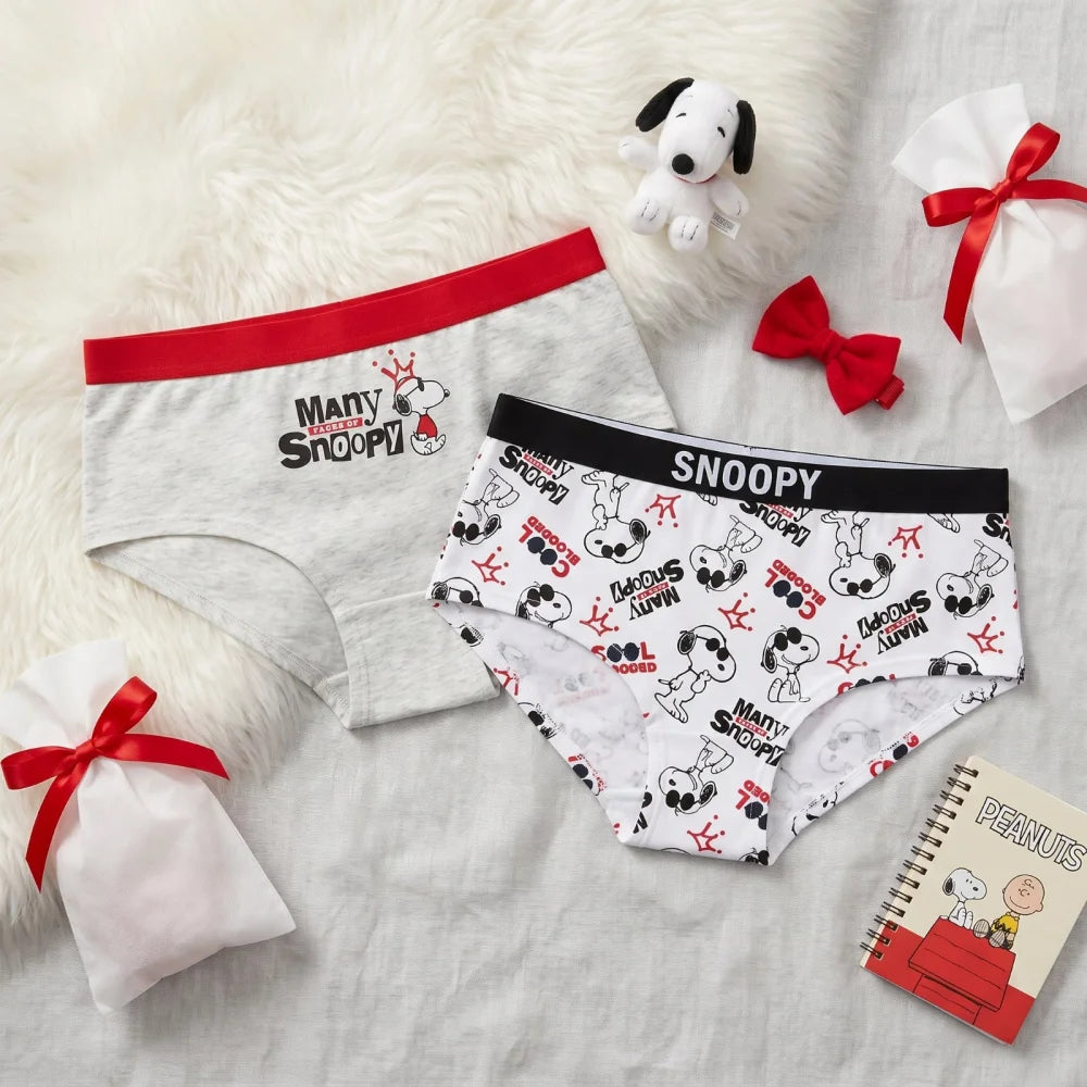 Snoopy Peanuts 2er Pack Slips Kinder Mädchen Unterwäsche Gr. 122-164 - WS-Trend.de