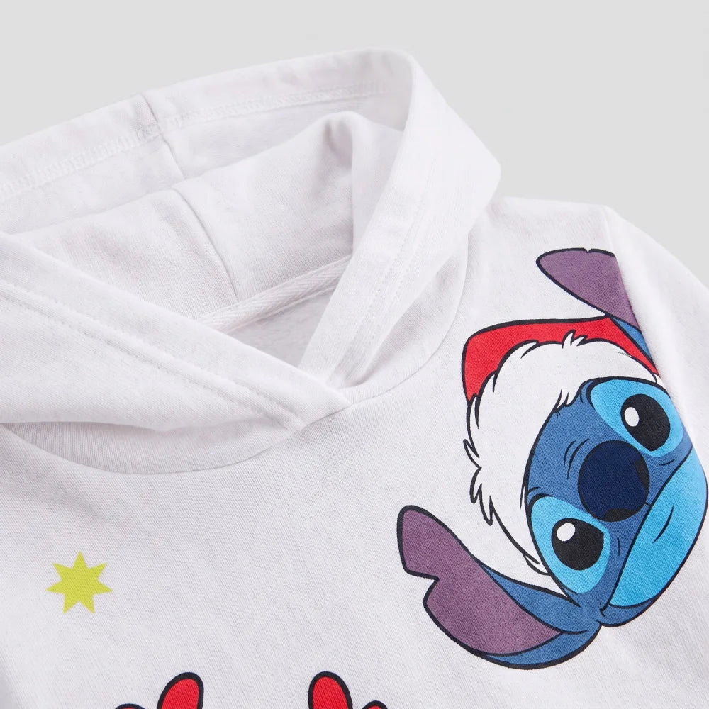Disney Stitch Weihnachts-Hoodie für Jungen Blau oder Weiß Größen 98–128 - WS-Trend.de