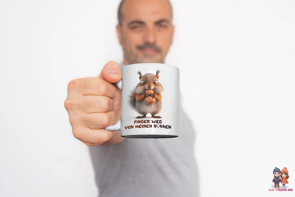 Eichhörnchen witzige lustige Keramik Kaffeetasse Teetasse Tasse Geschenke - WS-Trend.de
