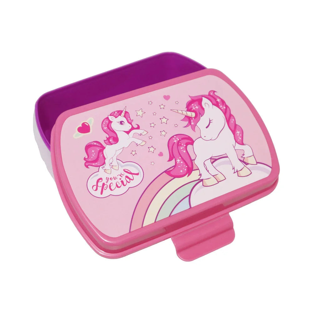 Sweet Einhorn Unicorn 2tlg. Lunch Set Brotdose plus Trinkflasche 500 ml - WS-Trend.de