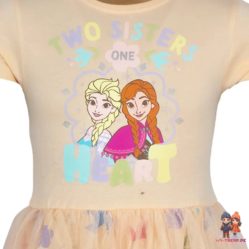 Disney Die Eiskönigin Elsa Kinder Mädchen Tüllkleid Sommerkleid Kleid - WS-Trend.de Gr 92-128