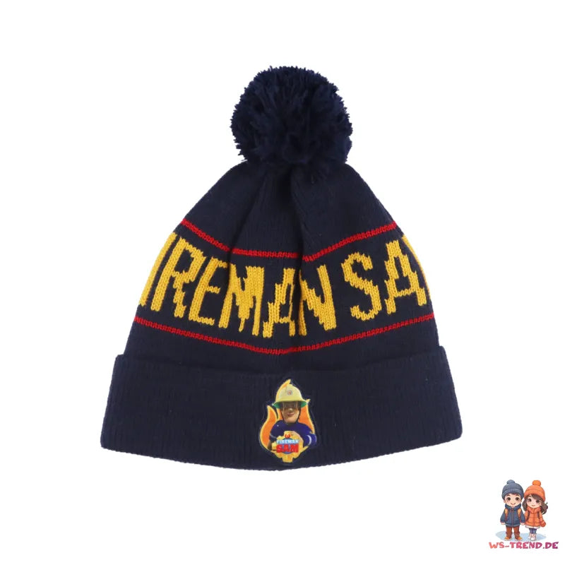 Feuerwehrmann Sam Kinder Herbst Wintermütze plus Loop WS Trend.de Winter Set Mütze Snood Schaal 52 54