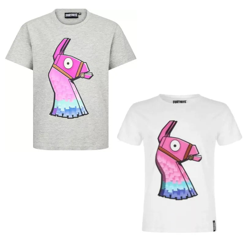 Gamer Fortnite Lama Jungen kurzarm T-Shirt Shirt - WS-Trend.de Baumwolle Gr. 152-164