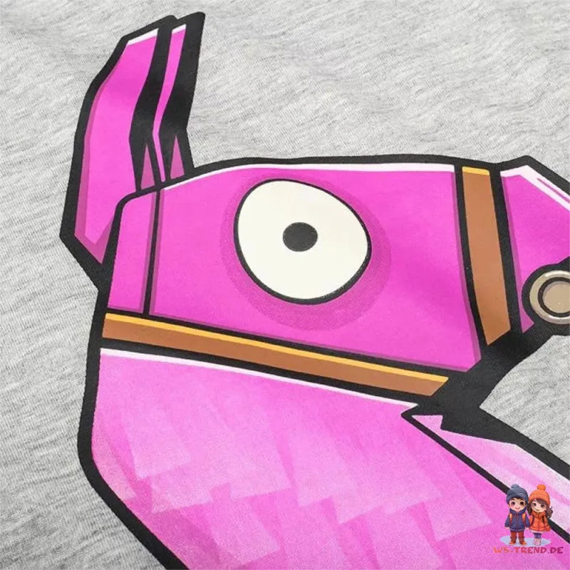 Gamer Fortnite Lama Jungen kurzarm T-Shirt Shirt - WS-Trend.de Baumwolle Gr. 152-164