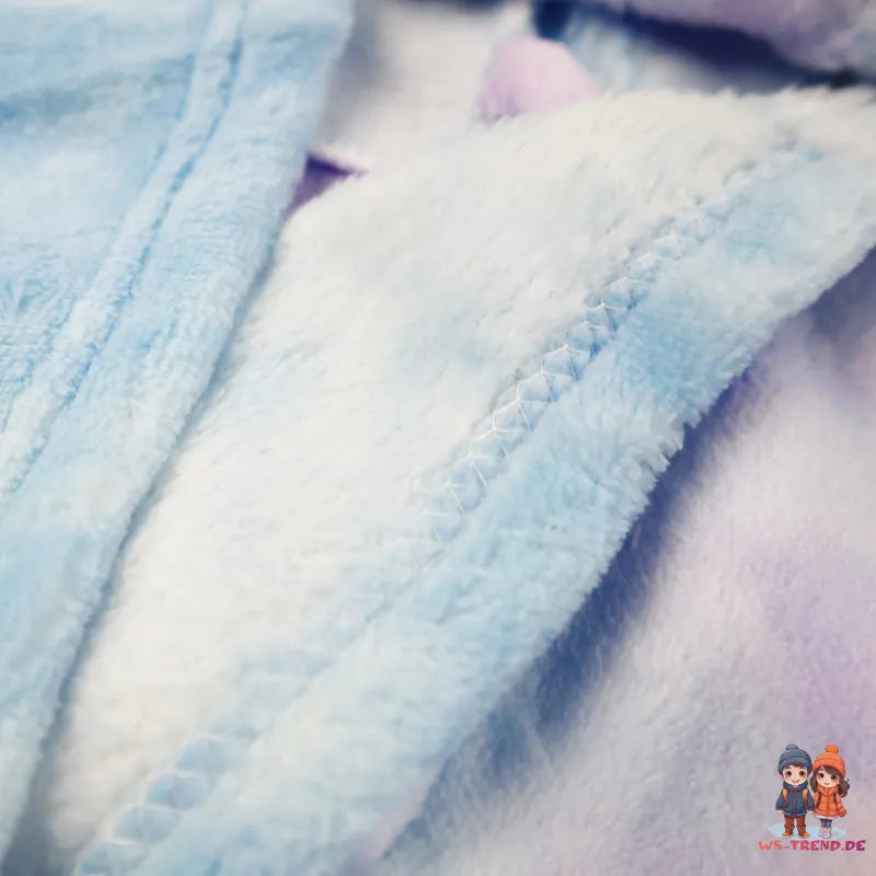 Disney die Eiskönigin Elsa Anna Kinder Fleece Bademantel mit Kapuze - WS-Trend.de Gr. 98 - 128