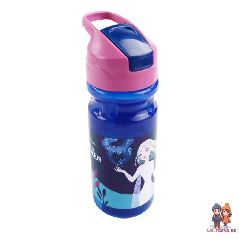 Disney Die Eiskönigin Trinkflasche Flasche 500 ml Griff Strohhalm - WS-Trend.de Wasserflasche