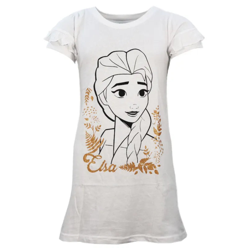 Disney Die Eiskönigin Elsa kurzarm Schlafshirt Nachthemd Schlafkleid - WS-Trend.de EIskönigin Gr. 104-134