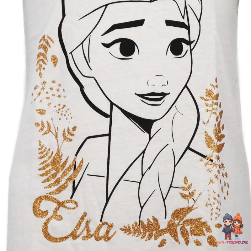 Disney Die Eiskönigin Elsa kurzarm Schlafshirt Nachthemd Schlafkleid - WS-Trend.de EIskönigin Gr. 104-134