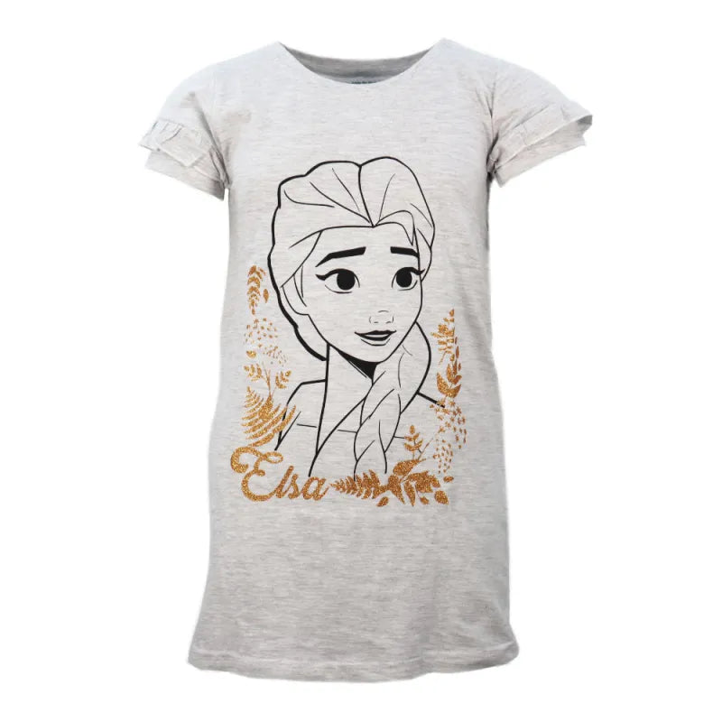 Disney Die Eiskönigin Elsa kurzarm Schlafshirt Nachthemd Schlafkleid - WS-Trend.de EIskönigin Gr. 104-134