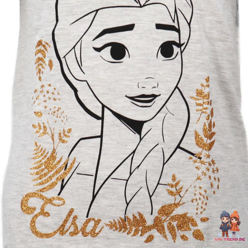 Disney Die Eiskönigin Elsa kurzarm Schlafshirt Nachthemd Schlafkleid - WS-Trend.de EIskönigin Gr. 104-134