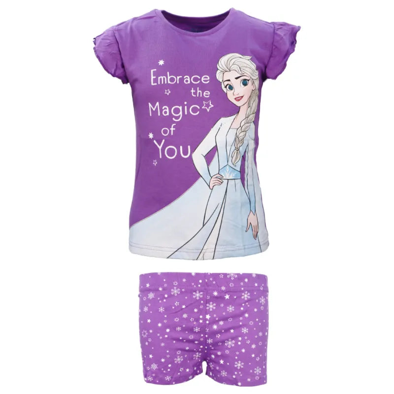 Disney Die Eiskönigin Elsa Kinder kurzarm Schlafanzug Pyjama - WS-Trend.de Anna 92 bis 128
