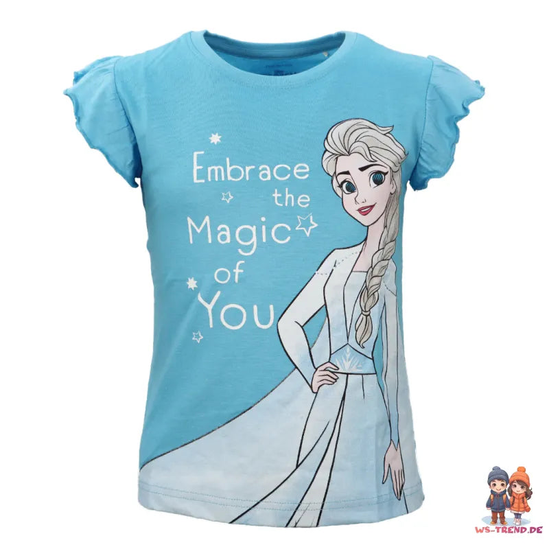 Disney Die Eiskönigin Elsa Kinder kurzarm Schlafanzug Pyjama - WS-Trend.de Anna 92 bis 128